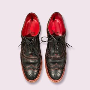 Allen Edmonds Black and Red Ridgeway, Size 8